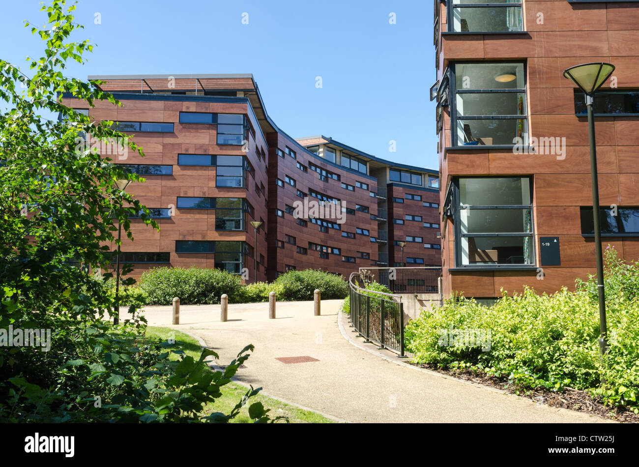 The Vale halls of residence at Birmingham University in Edgbaston, Birmingham Stock Photo