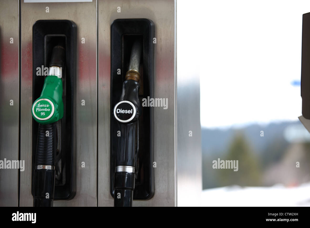 gas station close up Stock Photo Alamy