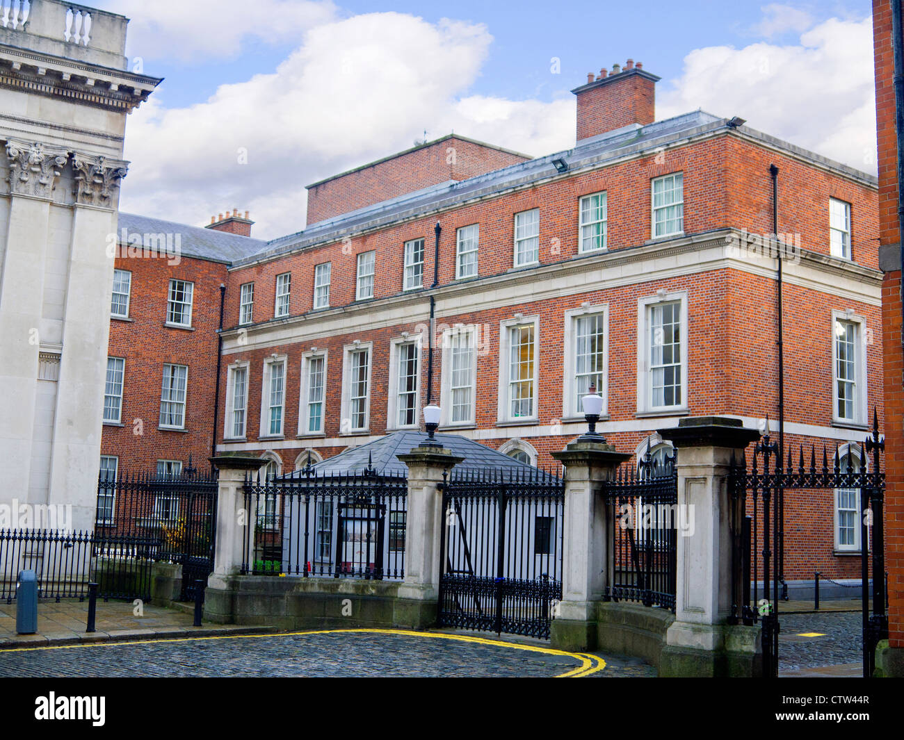 Entrance to Dublin Castle in Dublin the capital city of Ireland Stock