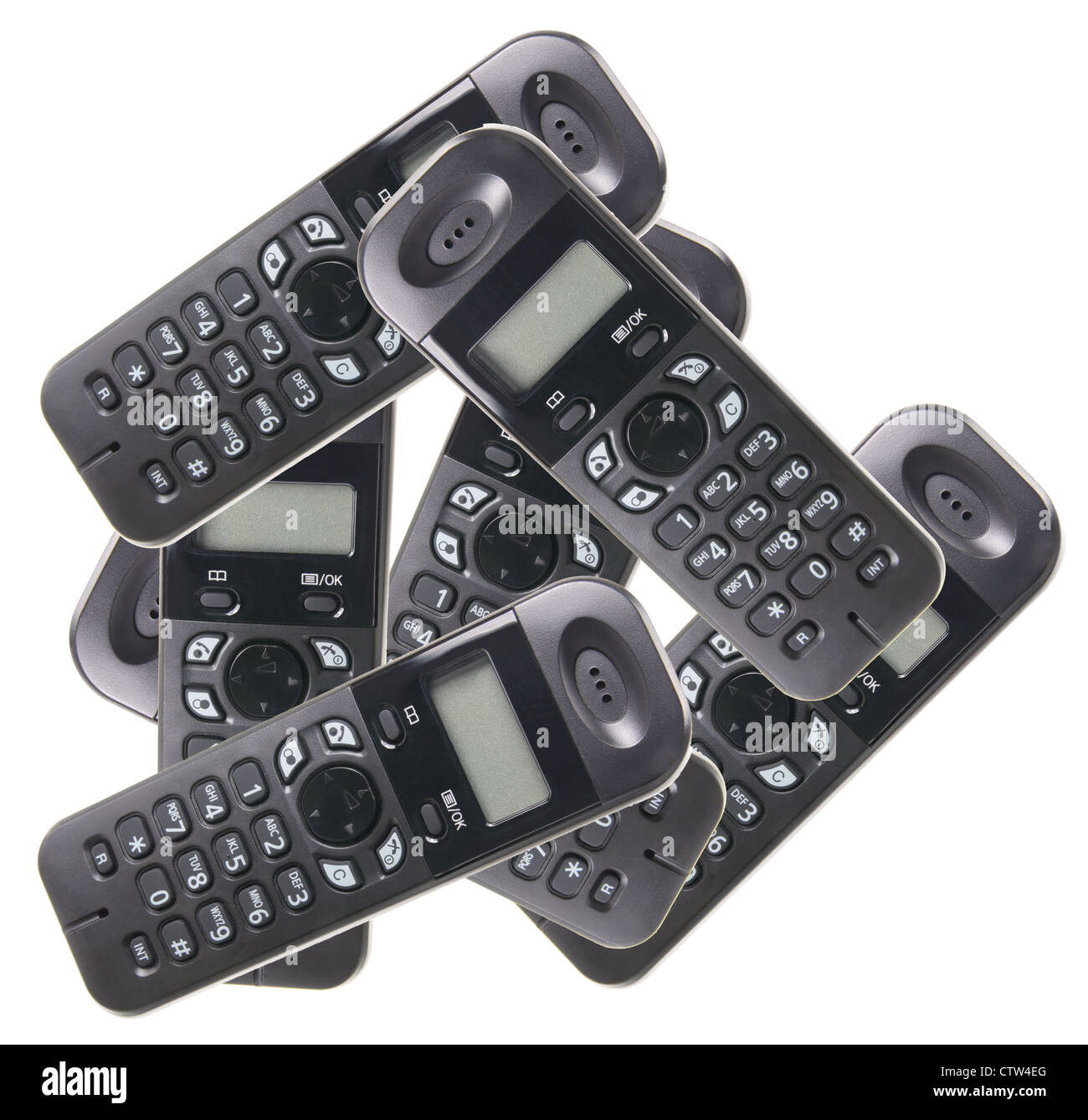 Cordless telephones Cut Out Stock Images & Pictures Alamy