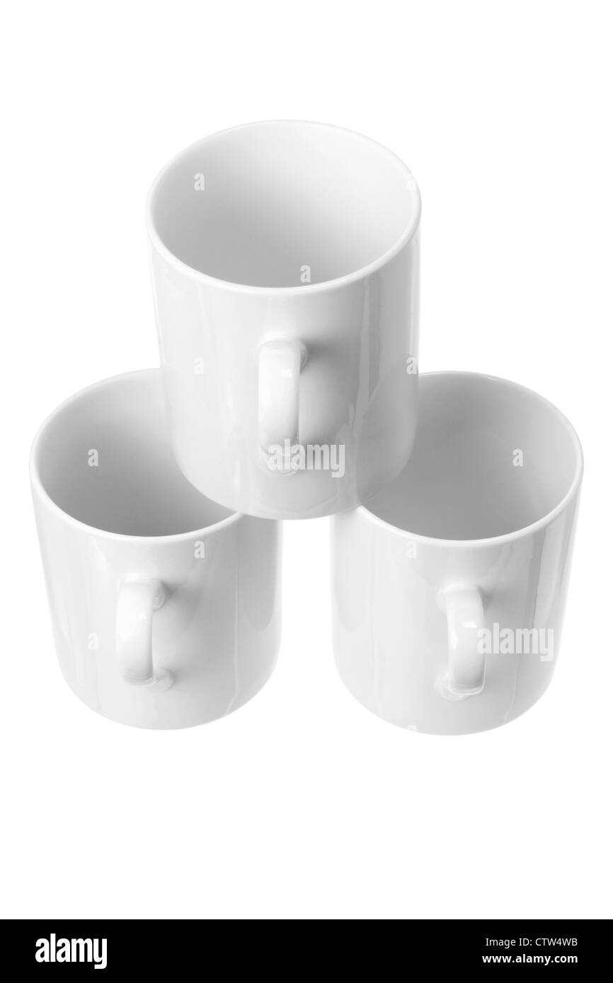 Stack of Coffee Mugs Stock Photo Alamy