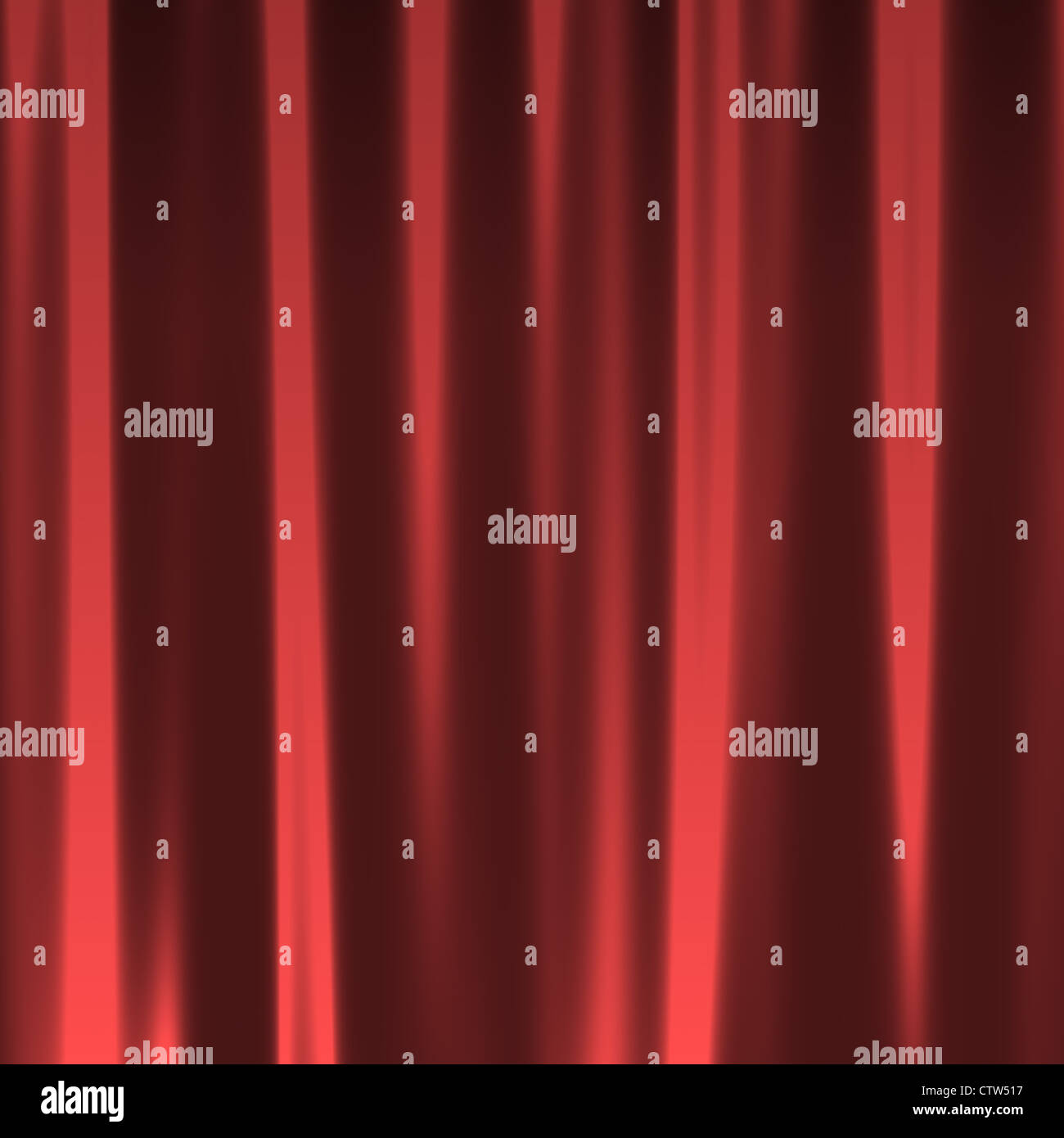 A red background texture that looks like a silky fabric or curtain. This tiles seamlessly as a pattern. Stock Photo