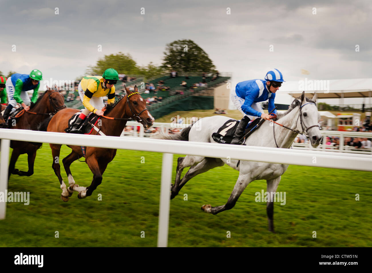 Horseracing at the Royal Ascot. Stock Photo