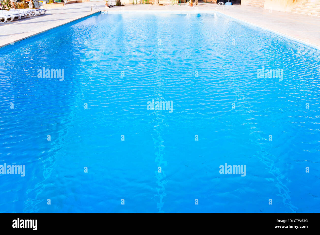 empty swimming pool in resort Stock Photo Alamy