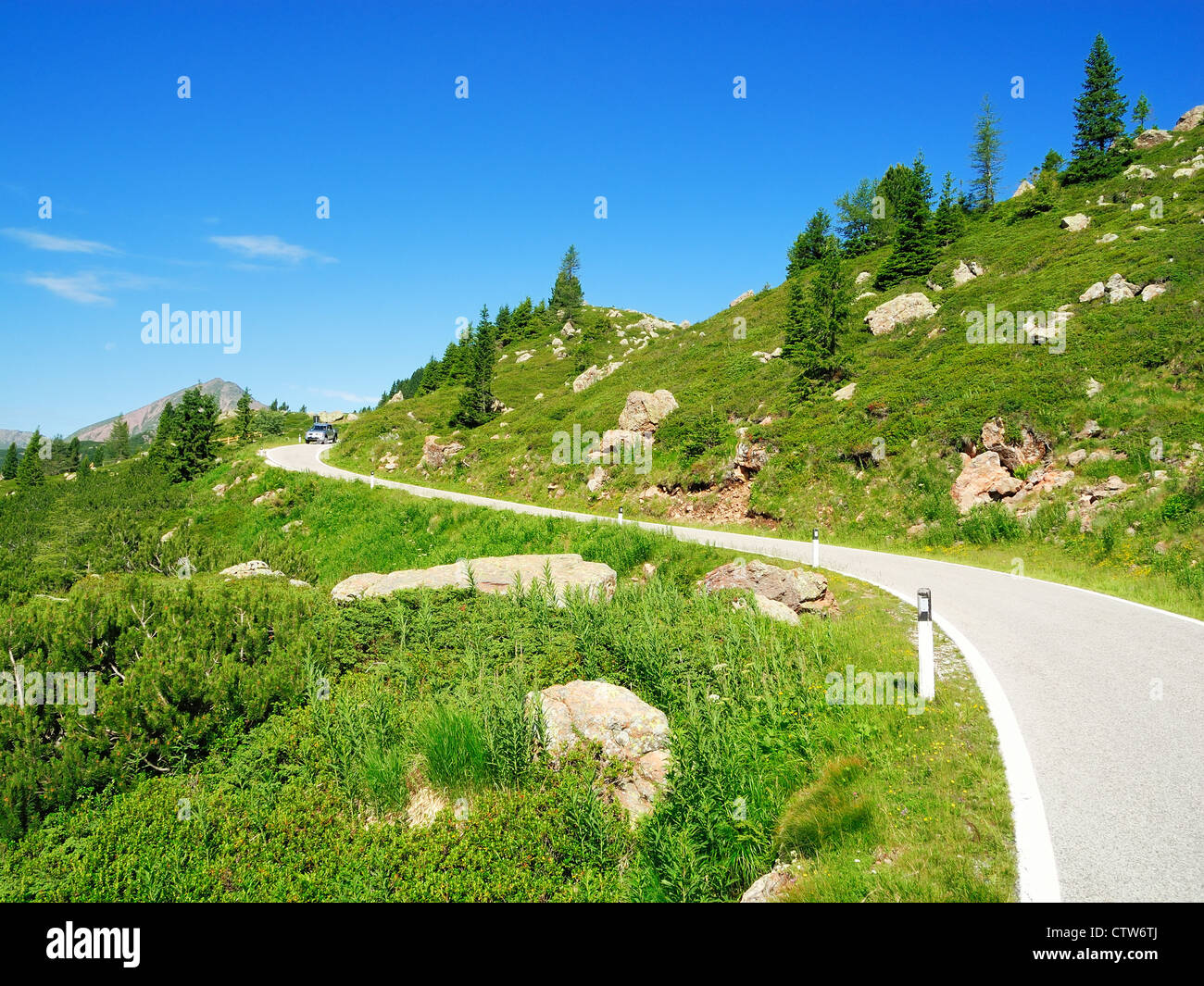 Dolomiten, Passo Manghen, Telve, Trentino, South Tyrol, Italy Stock Photo