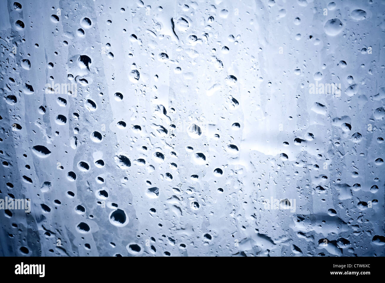 Greenhouse wall abstract texture with drops on the polyethylene Stock Photo