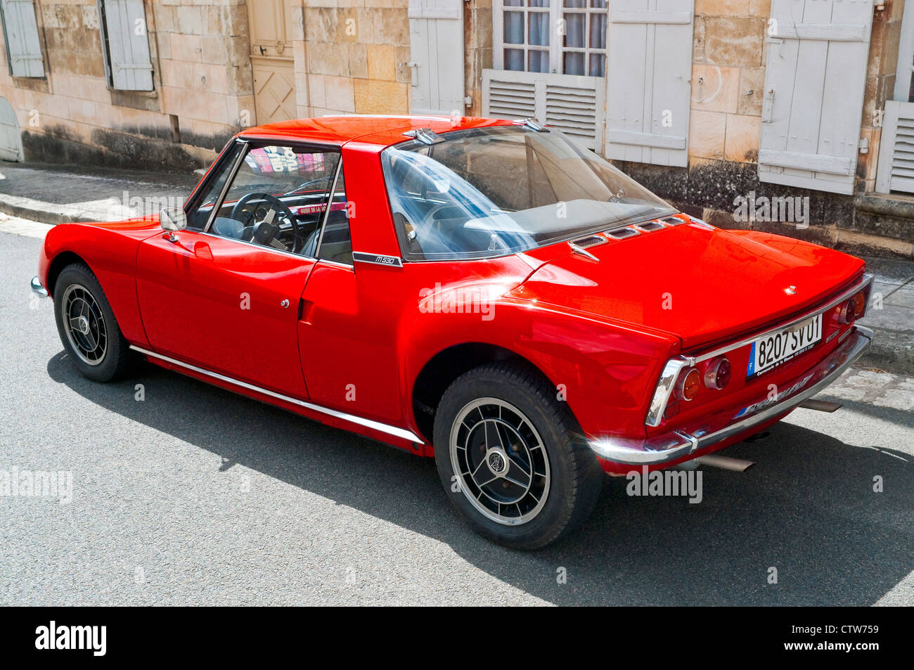 Bright red Matra M530 sports car - France Stock Photo - Alamy