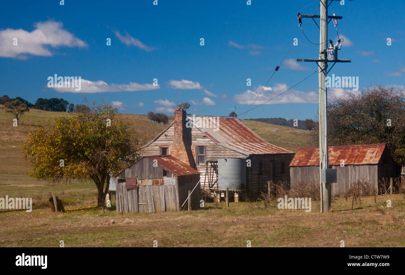 Preserved 19th century farm Irish Town Near Walcha New South Wales Australia Stock Photo