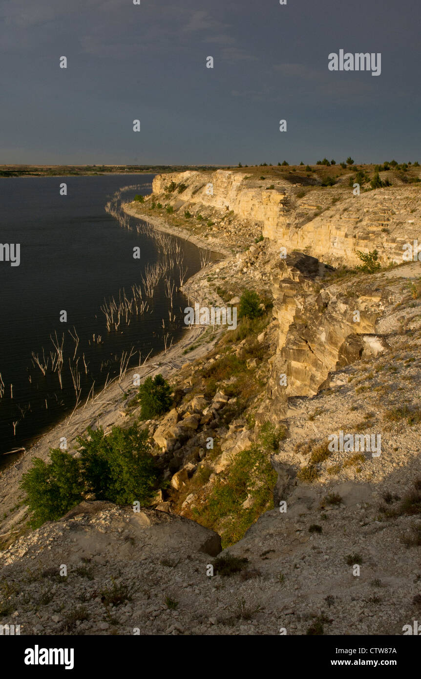 Cedar Bluff Resevoir, Kansas Stock Photo Alamy