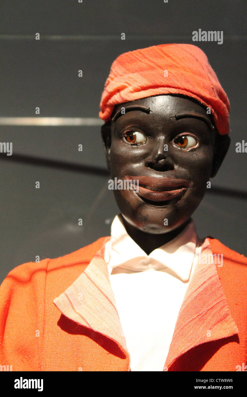 A motorised puppet from the Musée des Automates, La Rochelle, the museum of automata Stock Photo