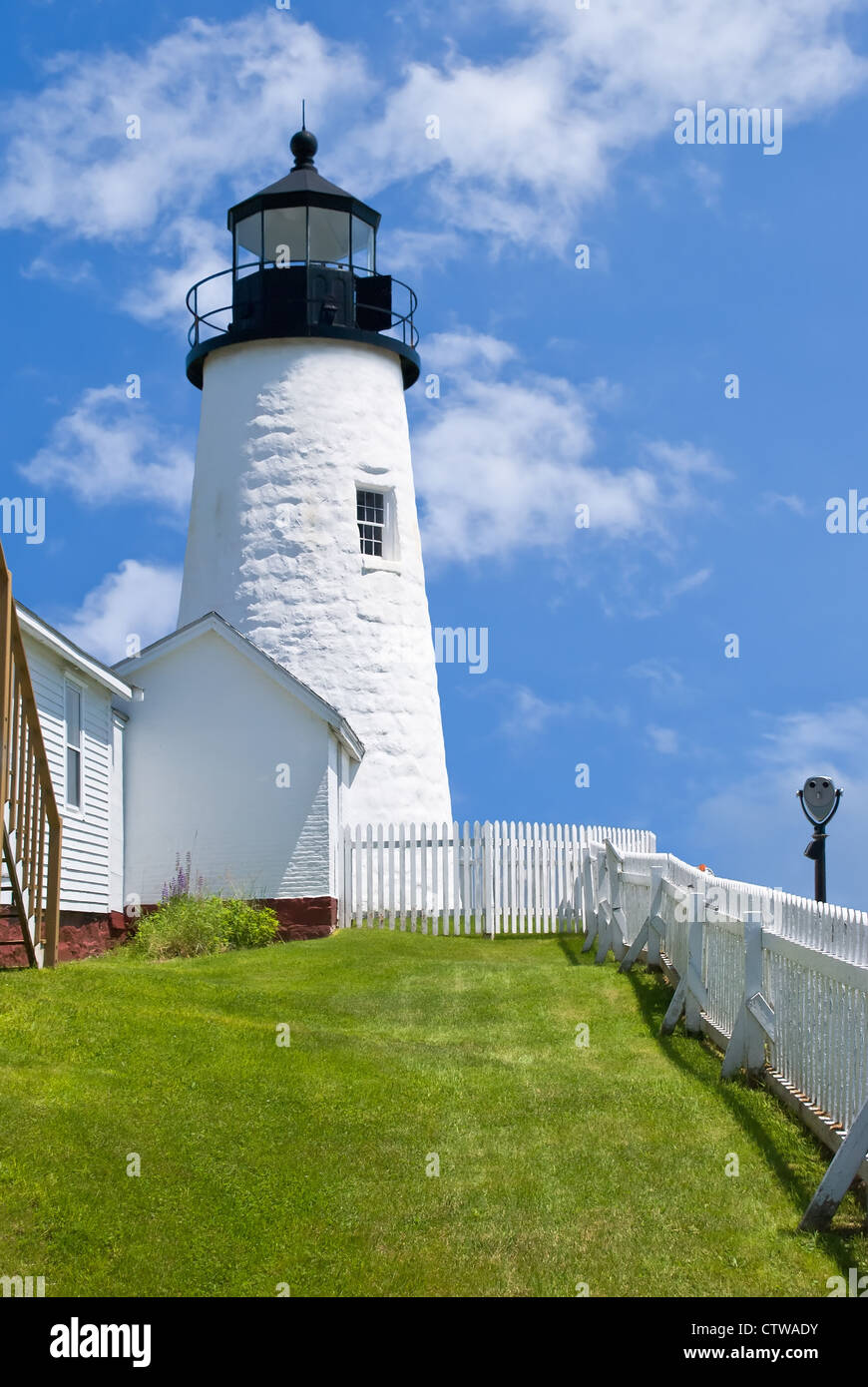 Pemaquid Point Lighthouse in Bristol, Maine Stock Photo Alamy