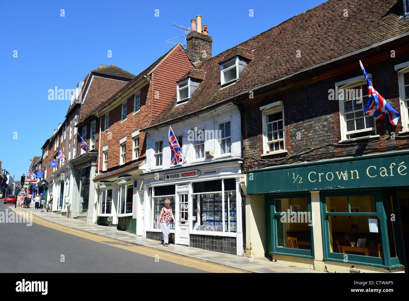 Salisbury Street, Blandford Forum, Dorset, England, United Kingdom