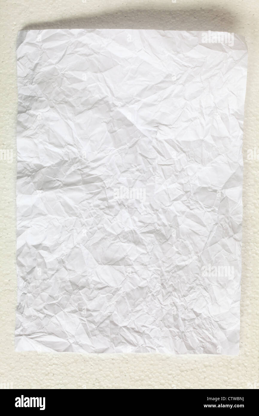crimp White Paper texture sheet background Stock Photo Alamy