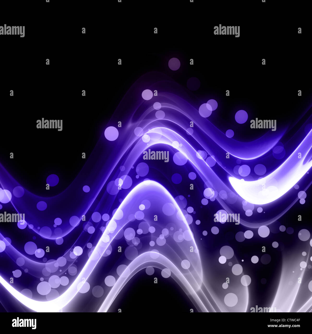 Abstract elegant wave design with bubbles and space for your text Stock ...