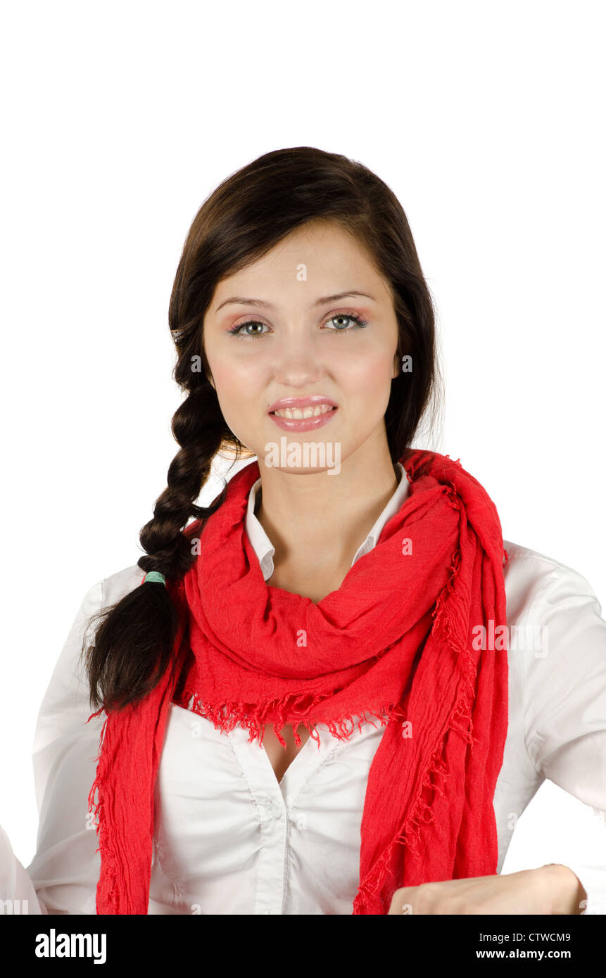 Young student girl smiling and looking at the camera Stock Photo - Alamy