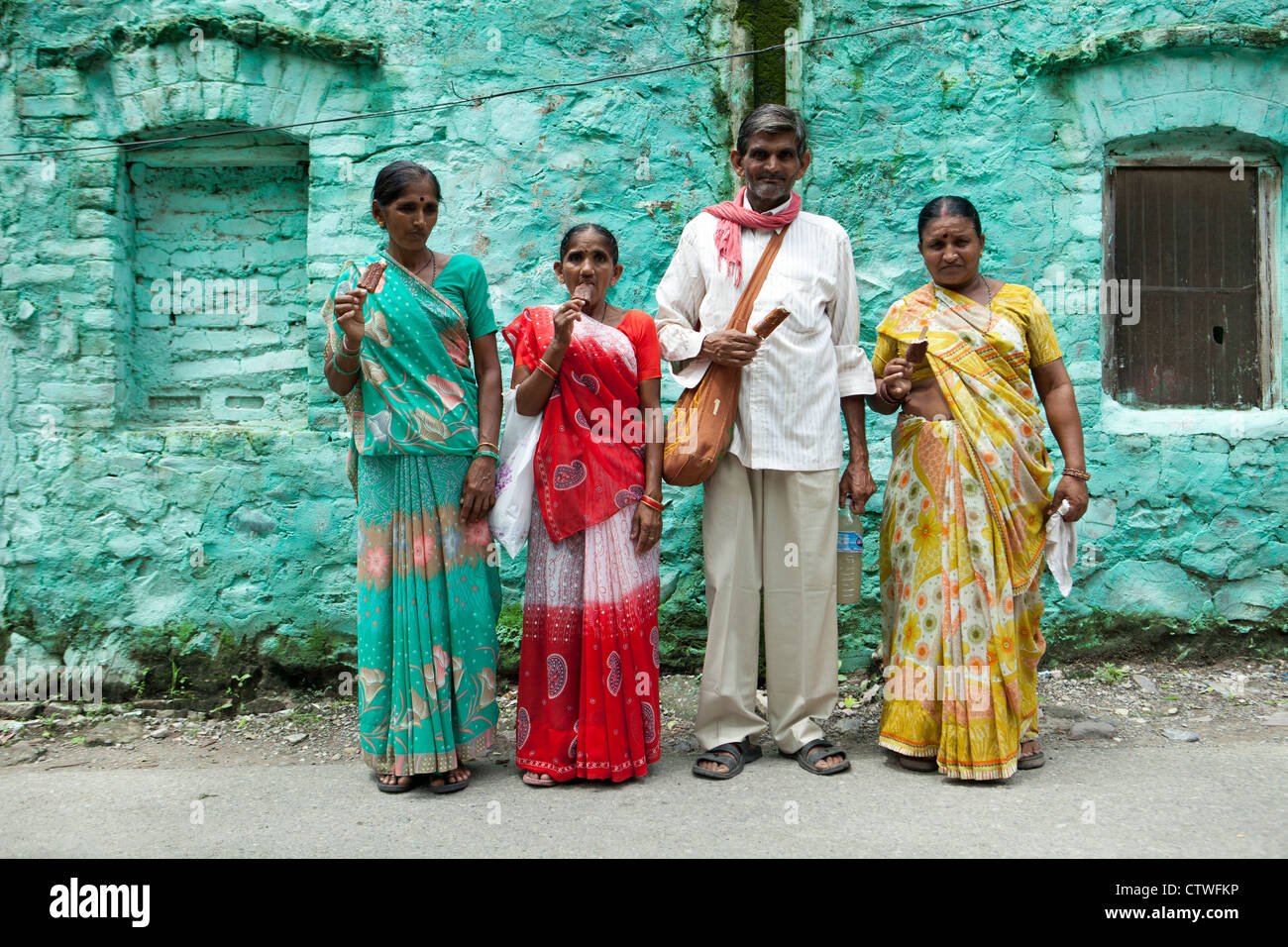 people inhabitants of India Stock Photo