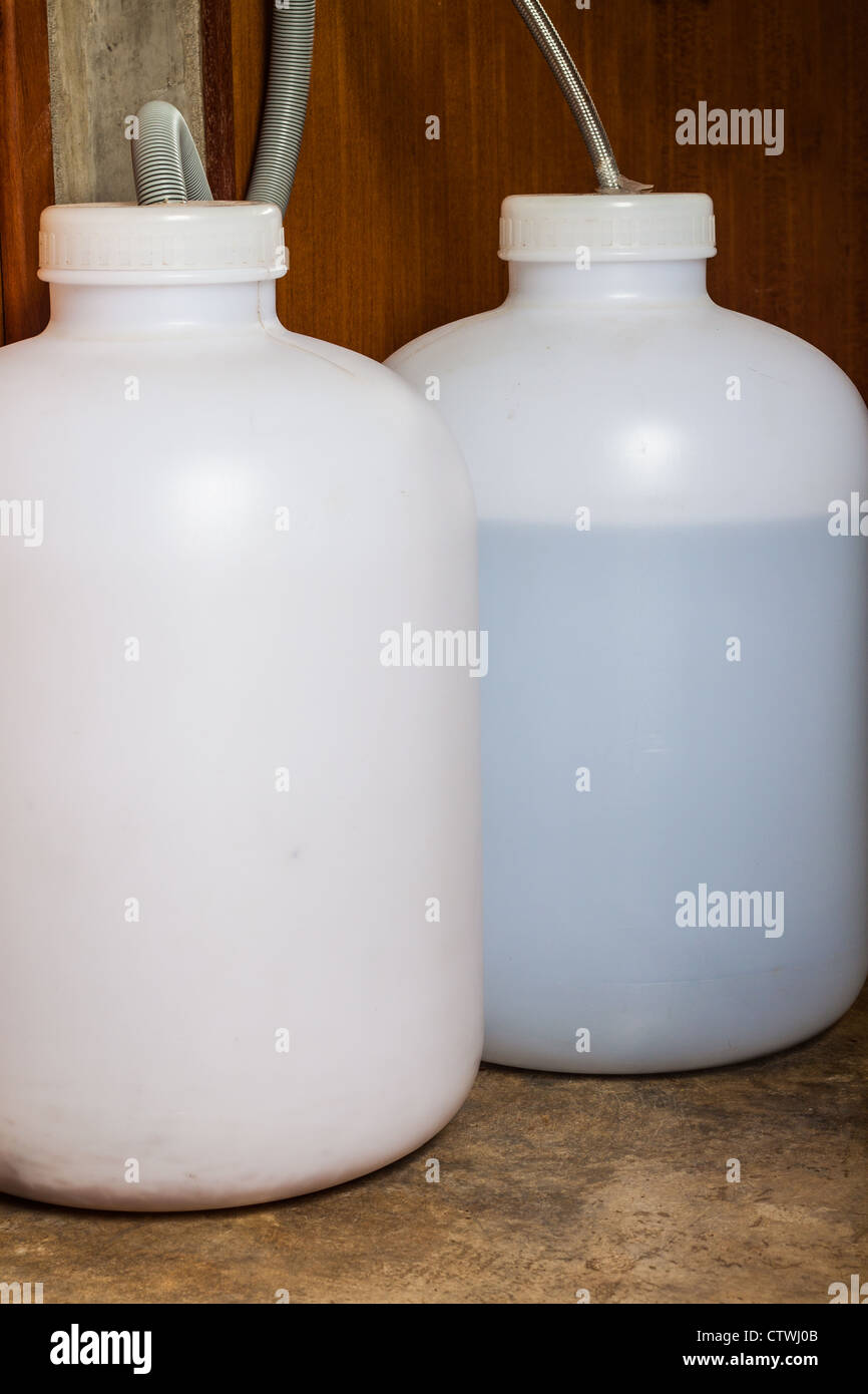 White Plastic Water Storage Tank Stock Photo, Picture and Royalty Free  Image. Image 43851031.