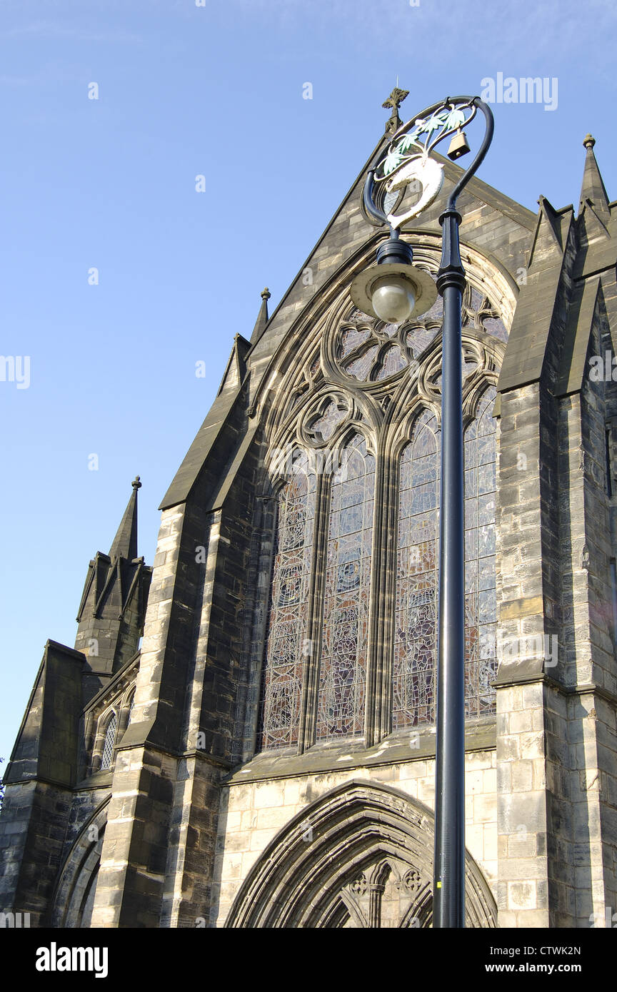 Facade of Glasgow Church of Scotland Cathedral, Glasgow, Scotland Stock