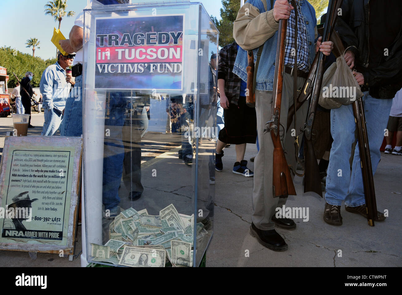 Outside at the Crossroads of the West Gun Shows, Pima County