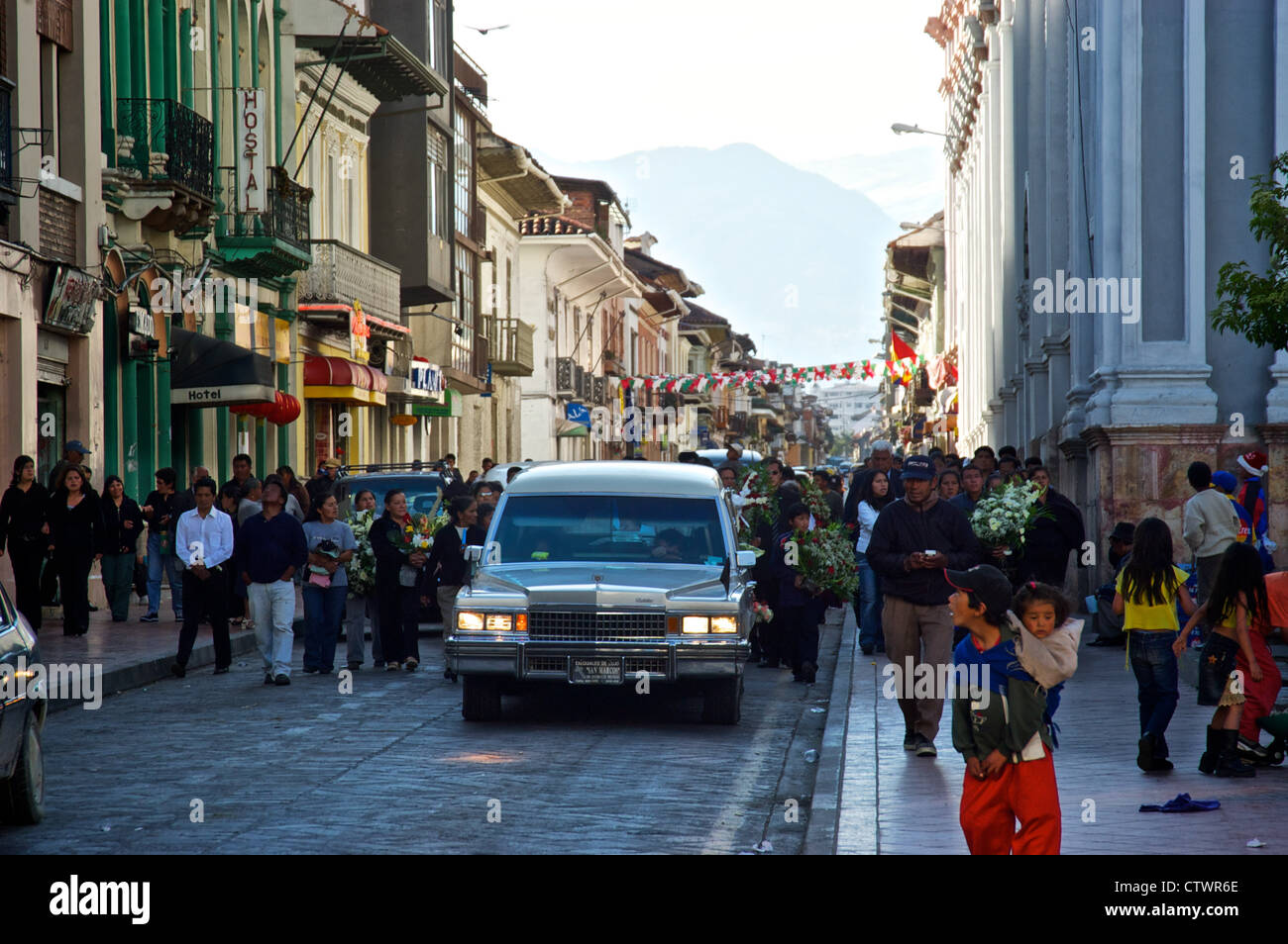 Funeral in Cuenca, Ecuador Stock Photo Alamy