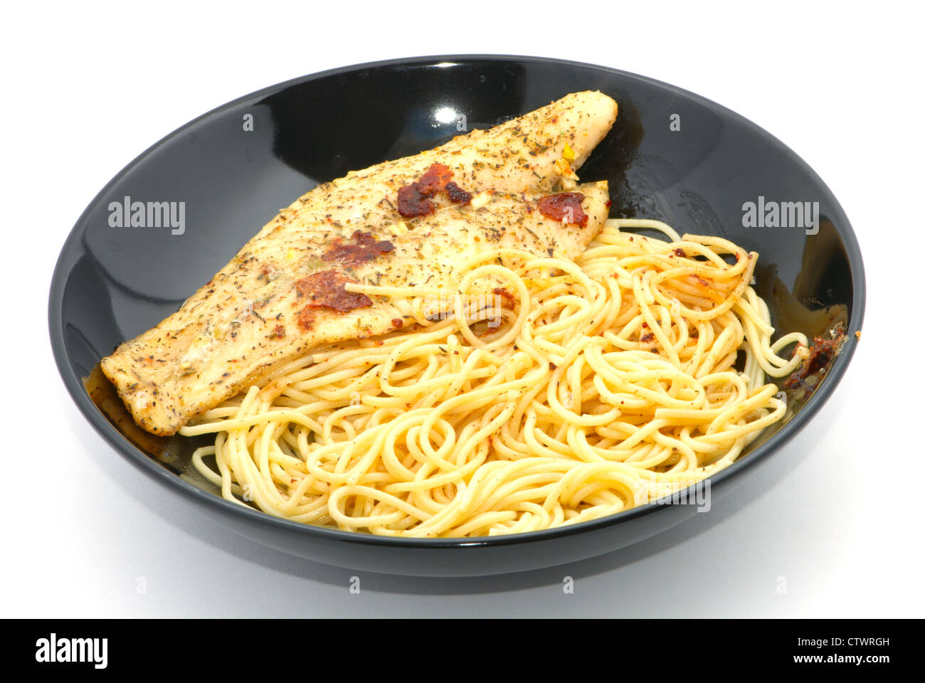 Pasta and fish Stock Photo Alamy
