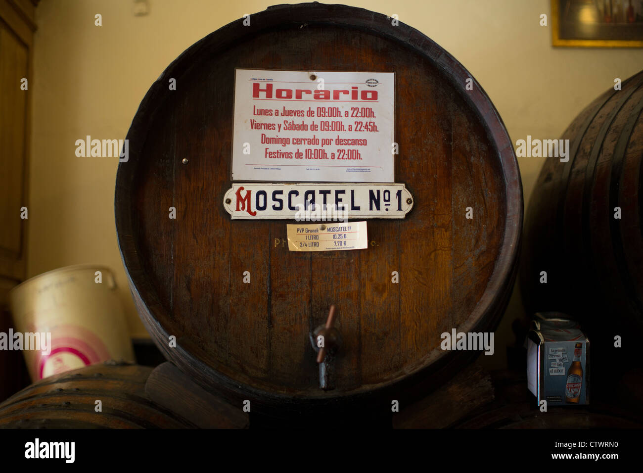 Traditional Seafood tapas and wine bar Malaga Spain Stock Photo Alamy