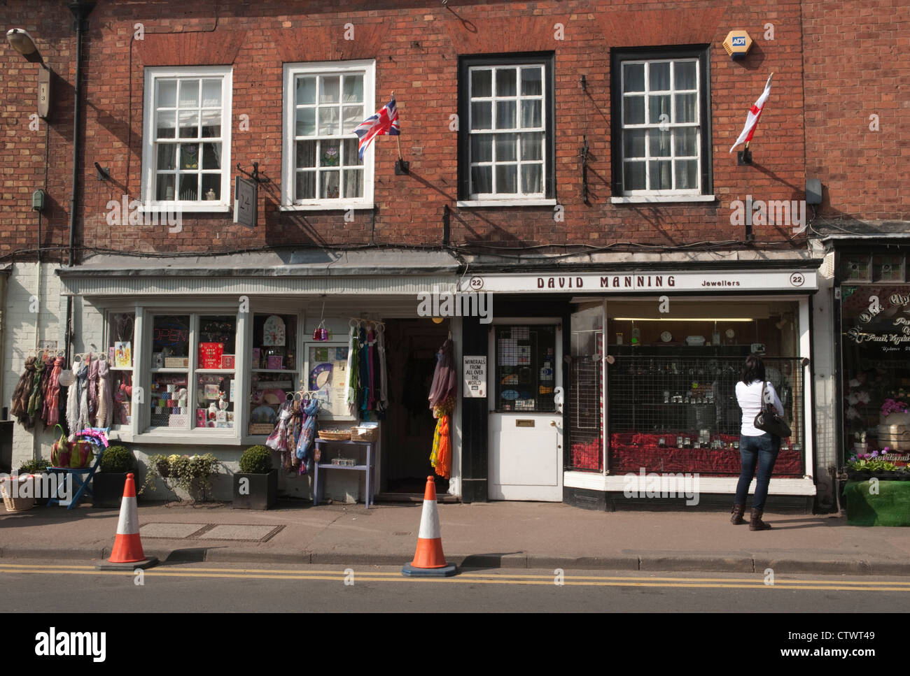 Shops in Upton upon Severn Stock Photo Alamy