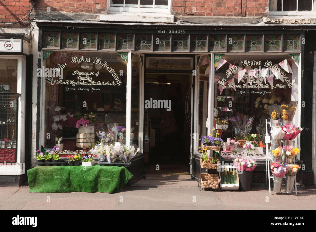 Florist and deli in Upton upon Severn Stock Photo Alamy