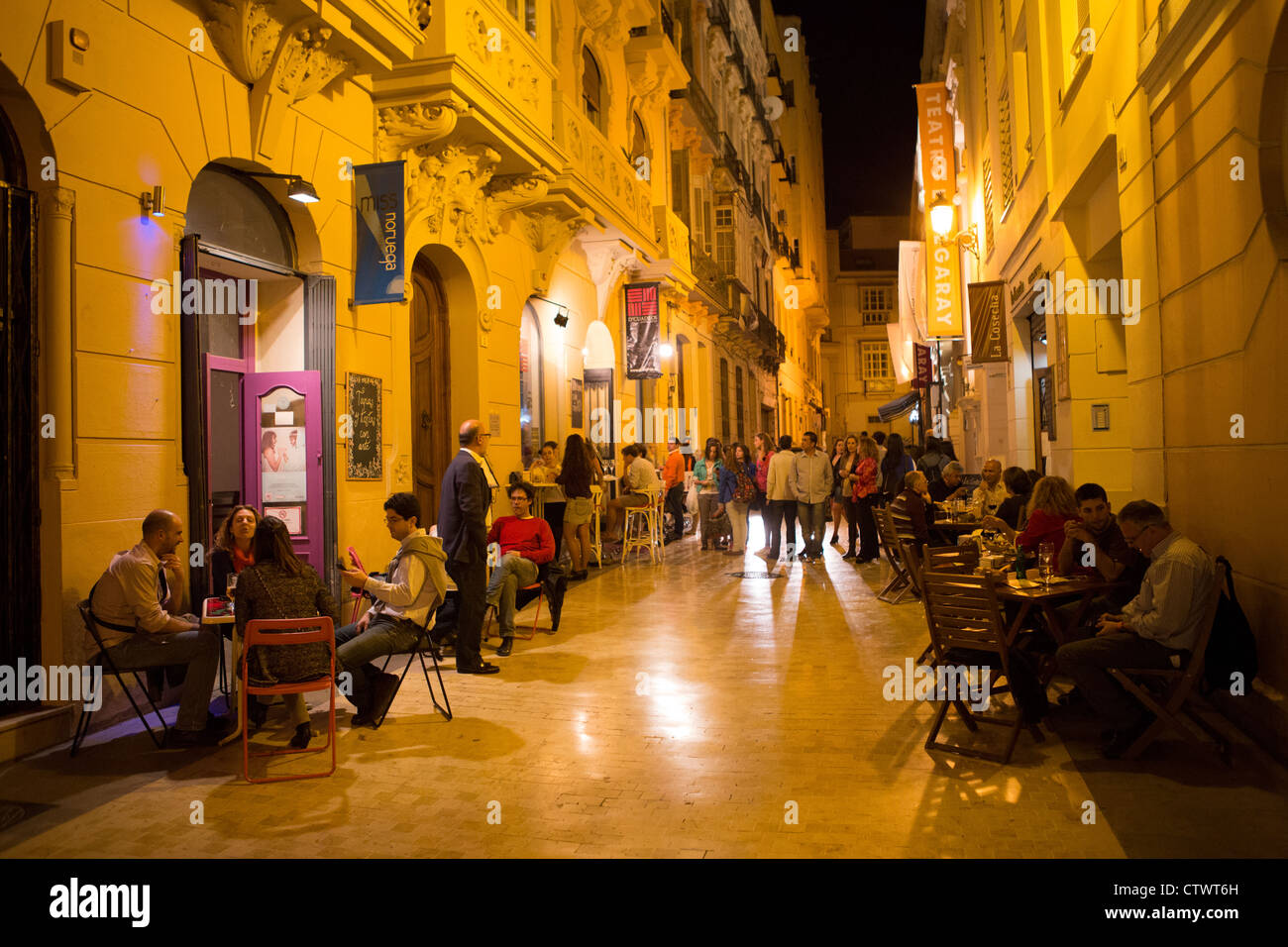 Nightlife Malaga Spain Stock Photo: 49740281 - Alamy