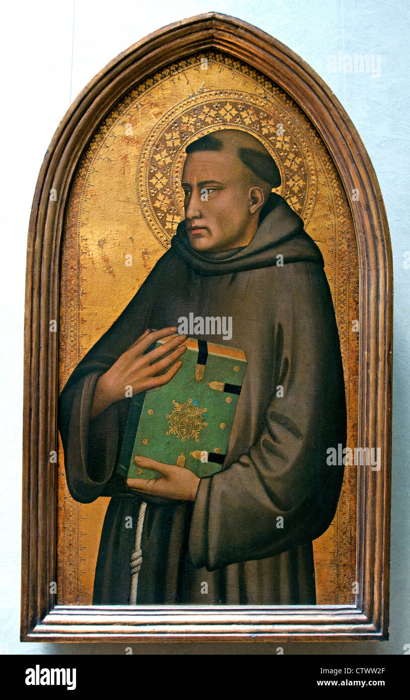 Saint Anthony of Padua 1320–46 Maso di Banco Italy Italian Stock Photo