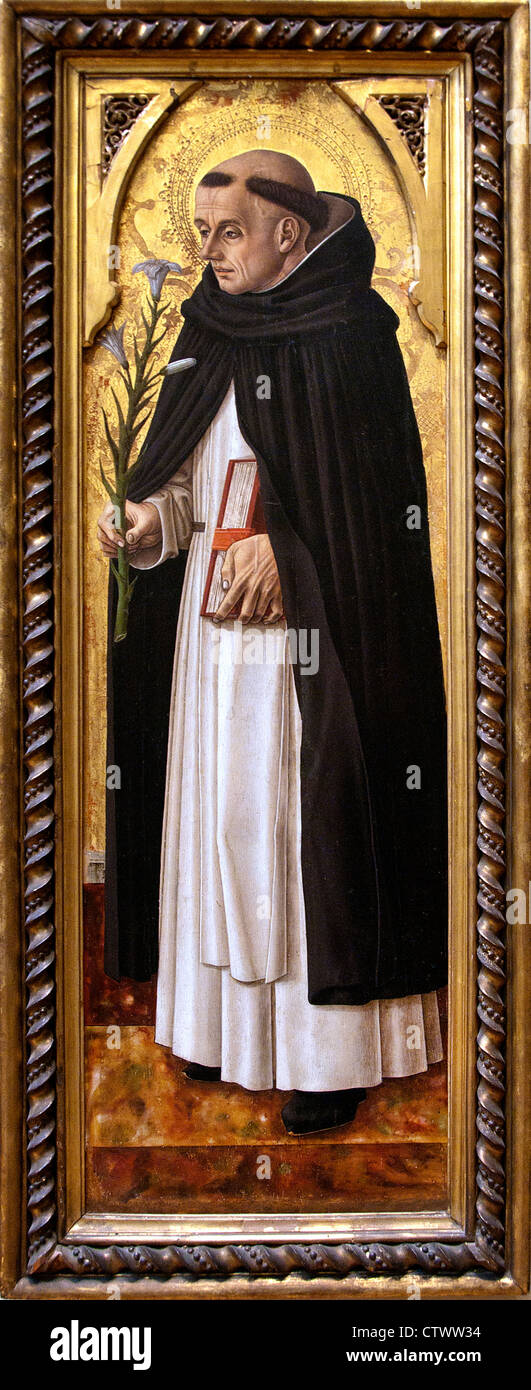 Saint Dominic 1472 Carlo Crivelli Italian 1457 – 1493 Italy Italian Stock Photo