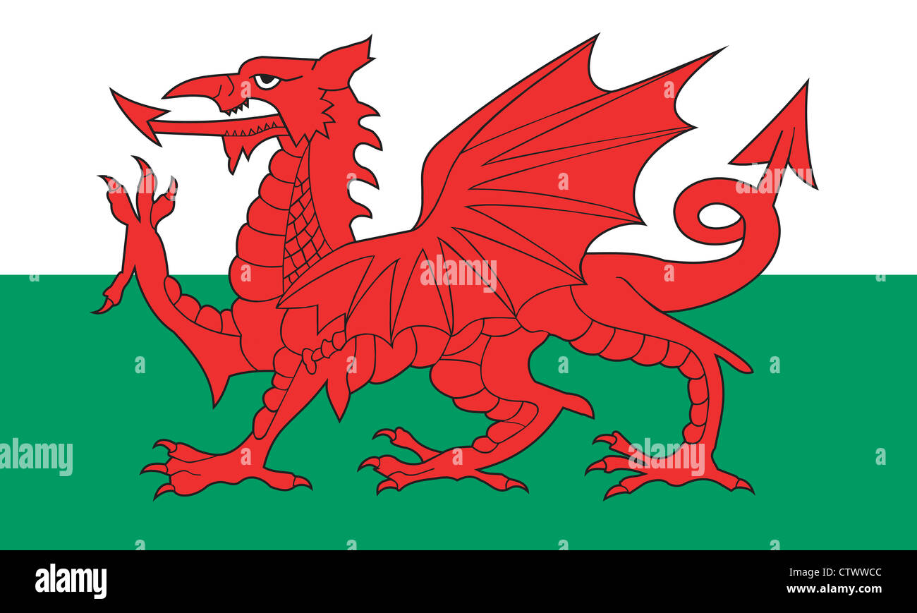 Flag Of Wales Stock Photo Alamy   Flag Of Wales CTWWCC 