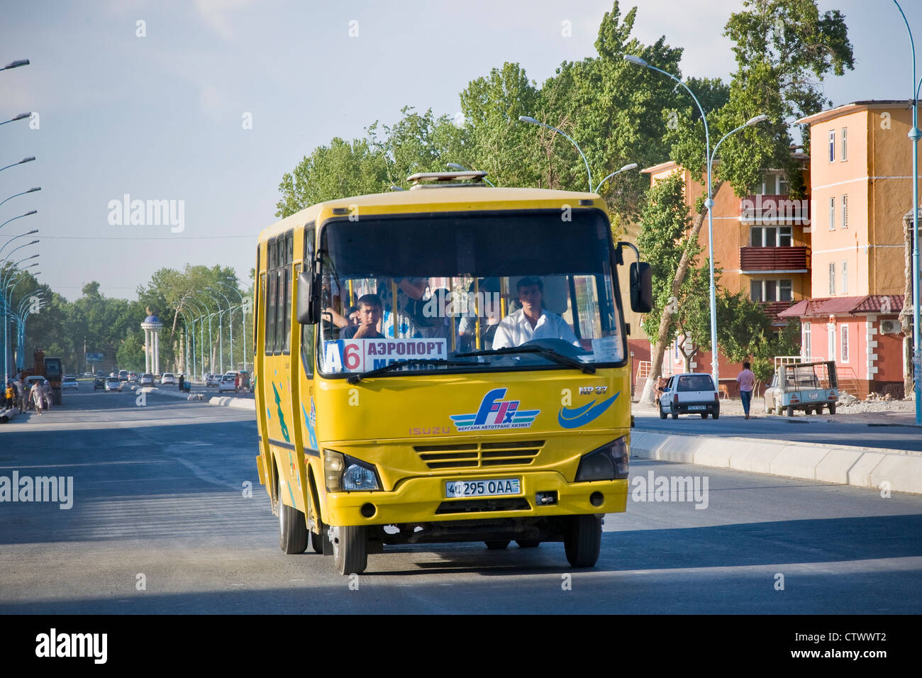 Uzbekistan, Fergana, Bus Stock Photo - Alamy