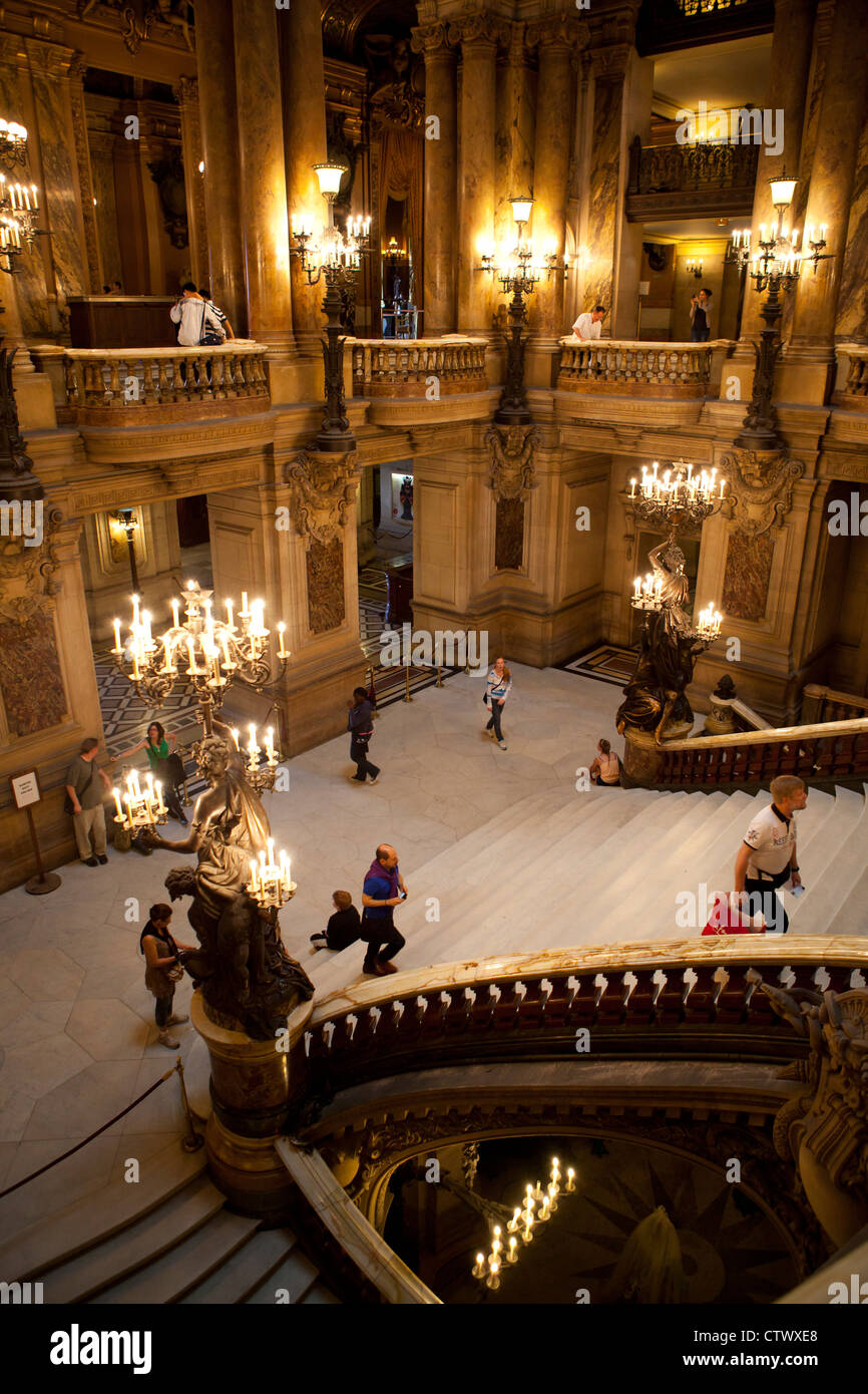 The Palais Garnier (Paris Opera House), in Paris, France Stock Photo