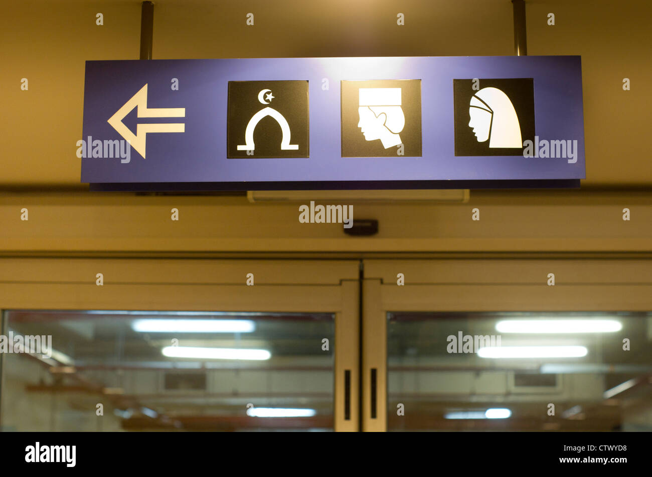 Signboard In Shopping Mall Surau