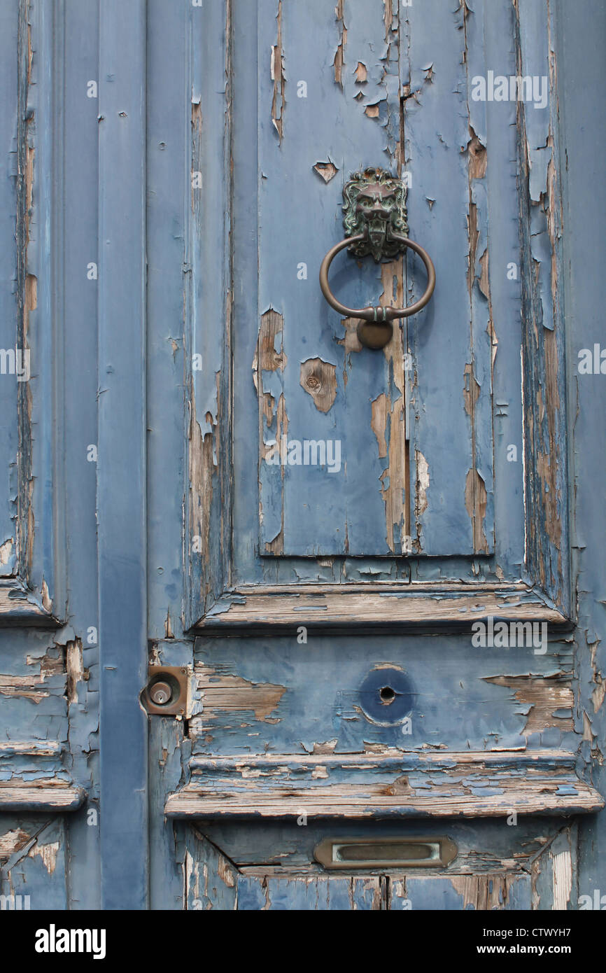 Door knocker, La Rochelle, France Stock Photo
