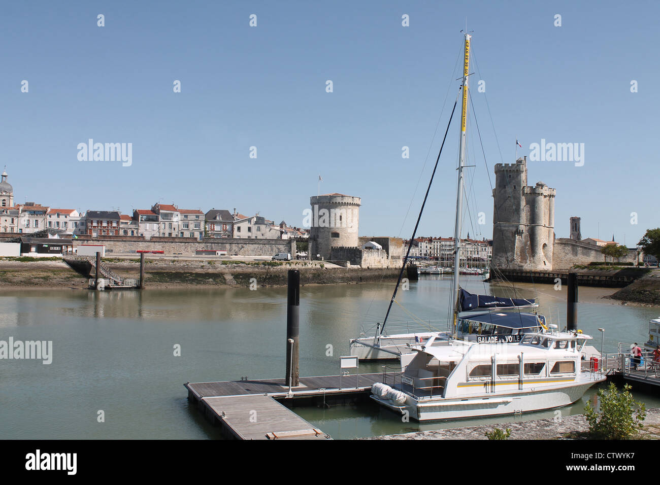 Harbour and castles, La Rochelle, France Stock Photo