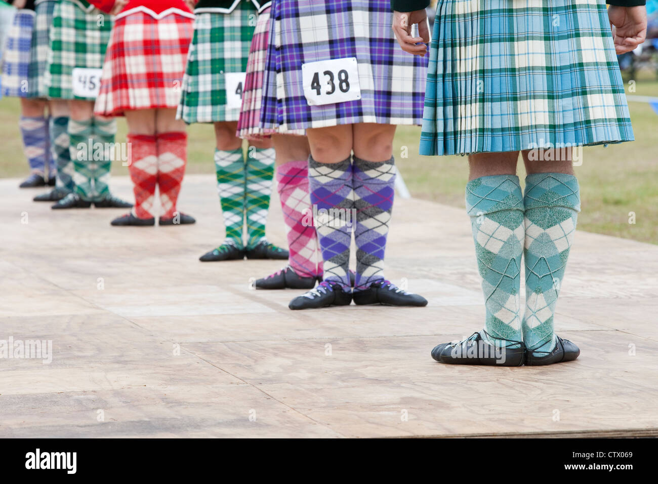 Scottish country dance performance at the 66th Annual Pacific Northwest Scottish Highland Games and Clan Gathering Stock Photo