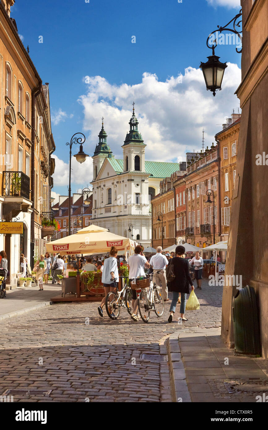 Warsaw Old Town, the oldest historic district of the Warsaw city, Poland, Unesco, Europe Stock Photo