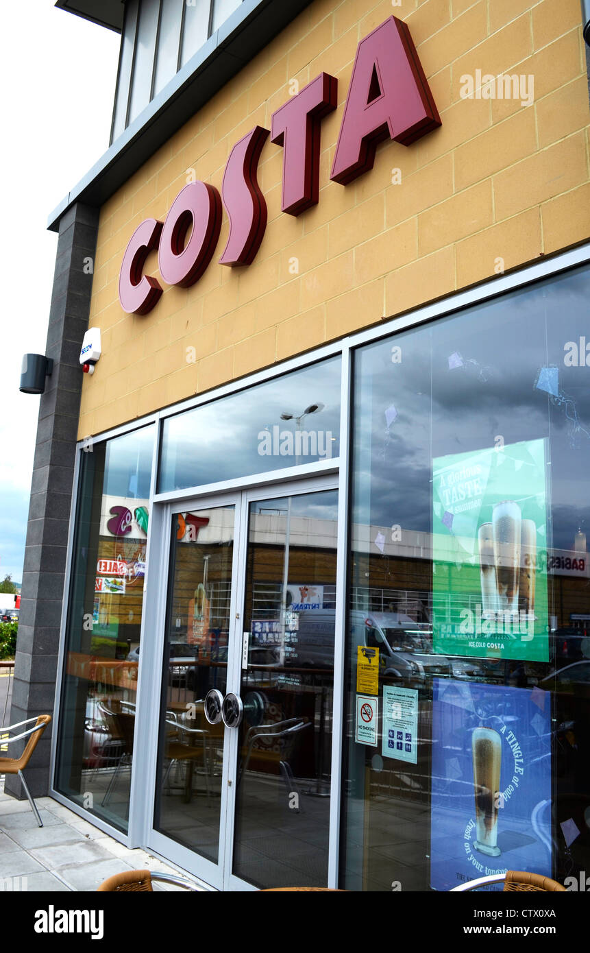 Costa Coffee shop front Enfield branch Stock Photo