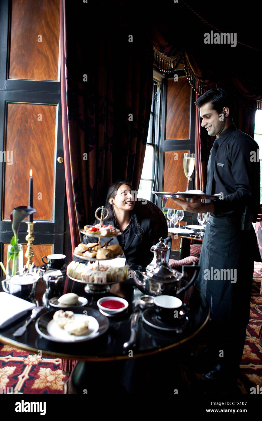 Prestonfield Hotel cream tea Edinburgh Scotland Stock Photo Alamy