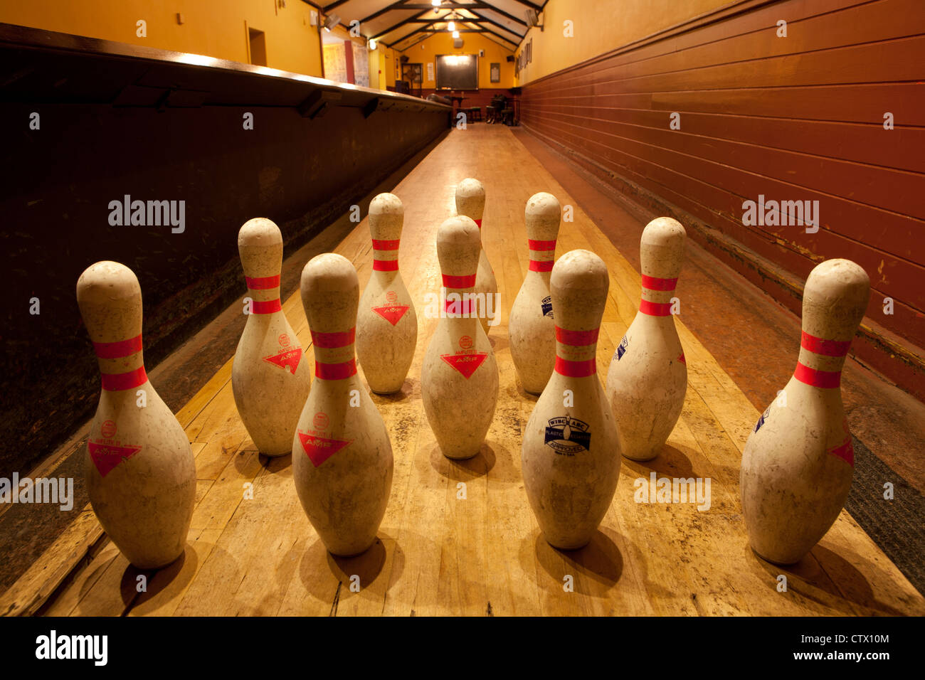 Skittle Alley Sheeps Hied pub Edinburgh Scotland UK Stock Photo Alamy