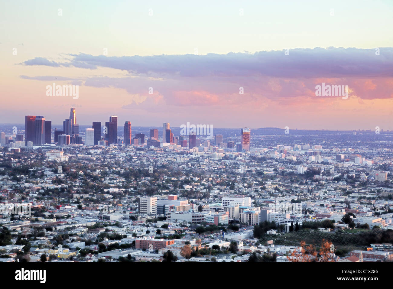 Downtown Los Angeles Right Before Sunset Stock Photo Alamy Downtown Los Angeles Right Before Sunset Stock Photo Alamy