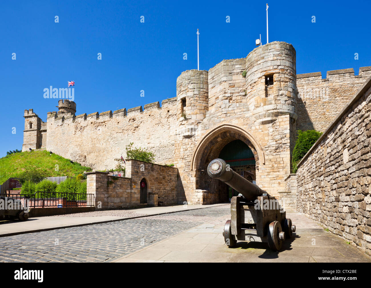 Lincoln Castle East Gate Lincoln Lincolnshire England UK GB Europe Stock Photo
