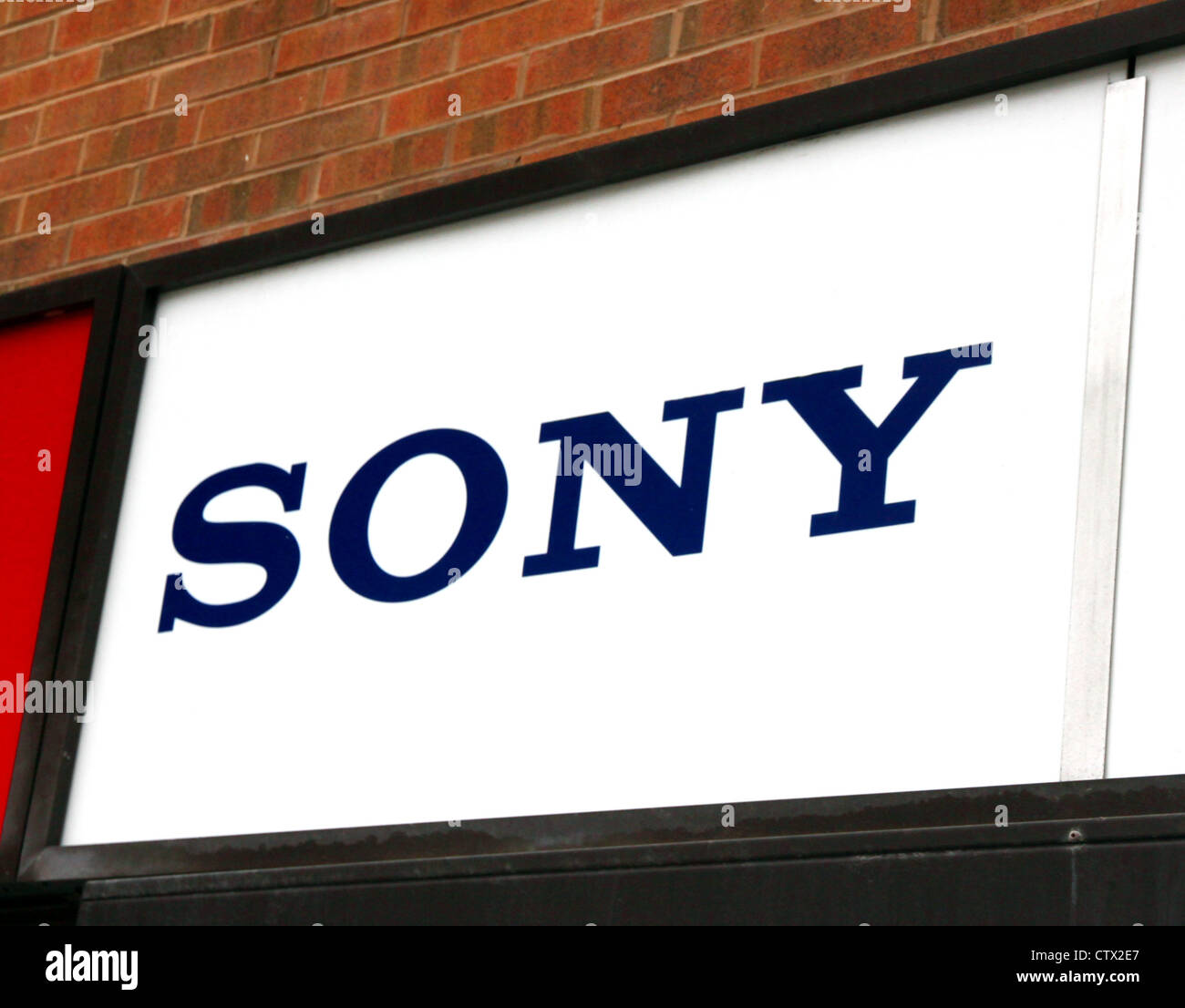 Sony Sign Stock Photo
