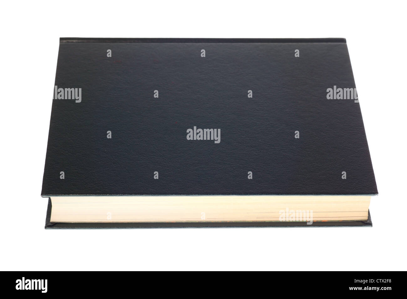 Closed book isolated on White Stock Photo Alamy