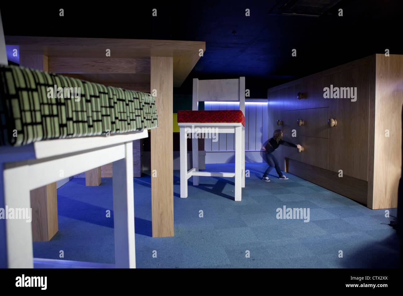 Giant furniture Leprechaun Museum Dublin Ireland Stock Photo Alamy