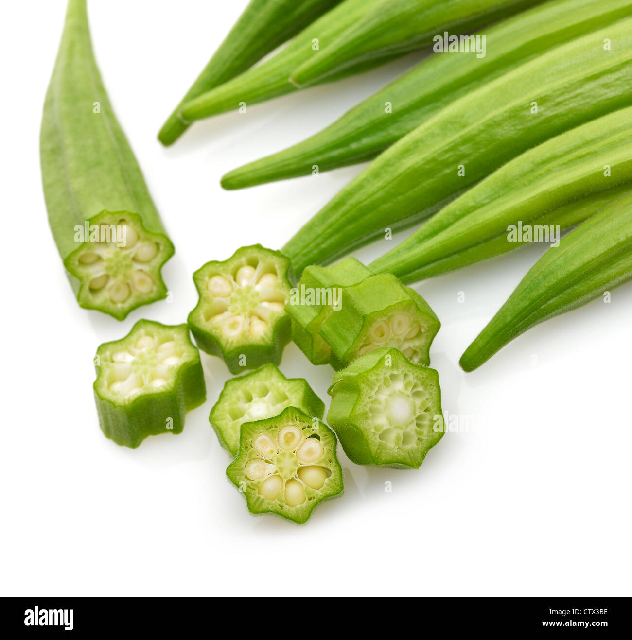 Okra plant High Resolution Stock Photography and Images Alamy