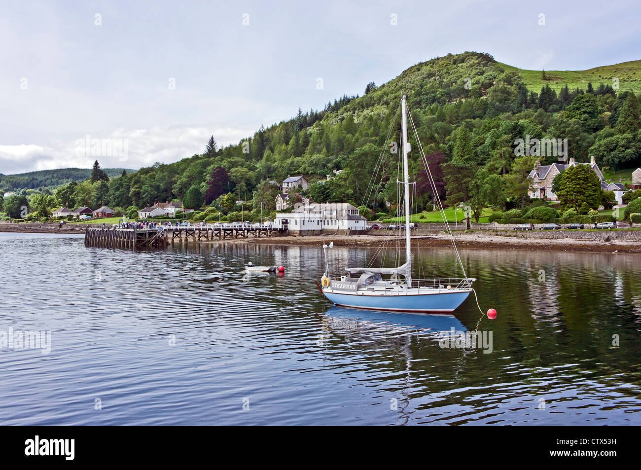 The Pier At Tighnabruaich In The Kyles Of Bute Scotland Stock Photo Alamy