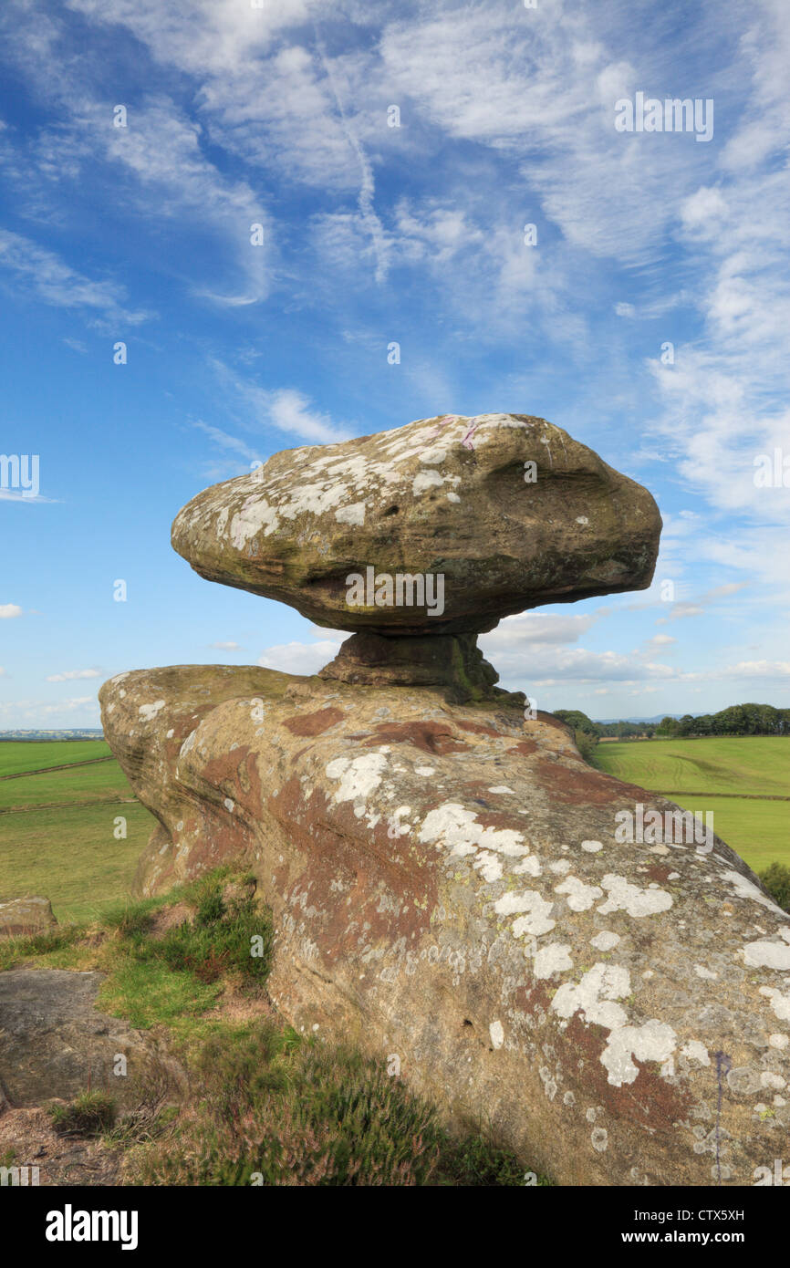Balancing Rocks England Balancing rock at Brimham Rocks and Moor near Summerbridge in ...